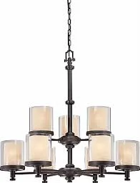 Chandeliers with Frosted Glass for a Softer Light DiffusionChandeliers with Frosted Glass for a Softer Light Diffusion60-4549 - 9 Light Chandelier, Sudbury Bronze Finish
