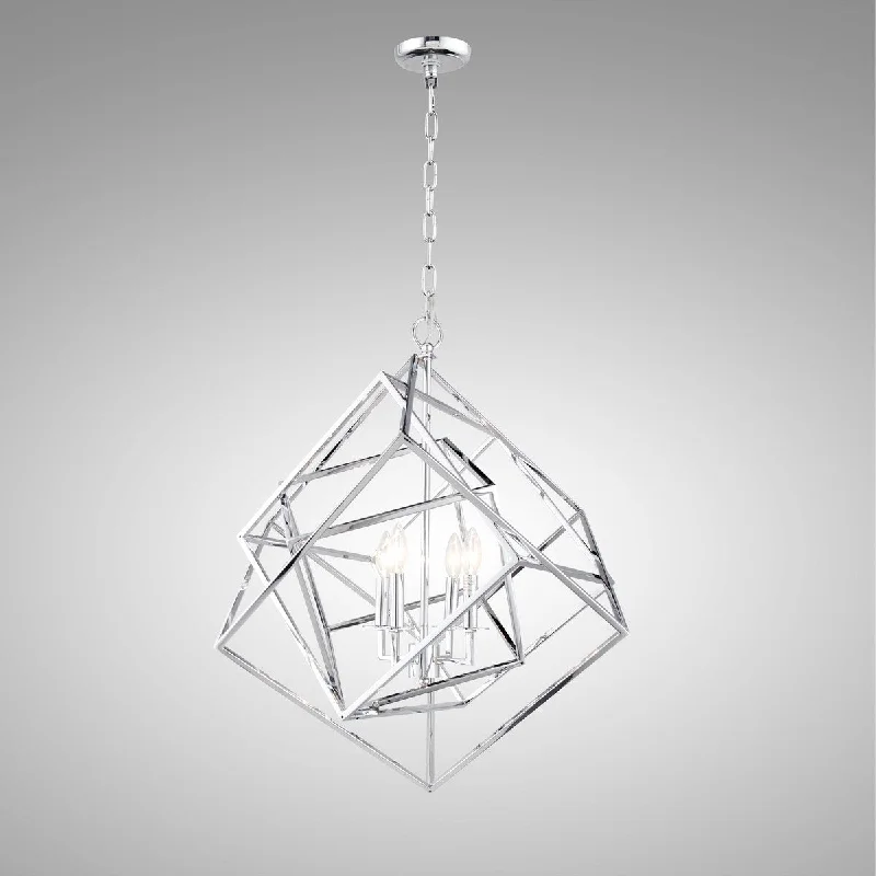 Industrial Iron Chandeliers for Loft - Inspired SpacesIndustrial Iron Chandeliers for Loft - Inspired SpacesAA Warehousing 4 light Chandelier in Chrome finish