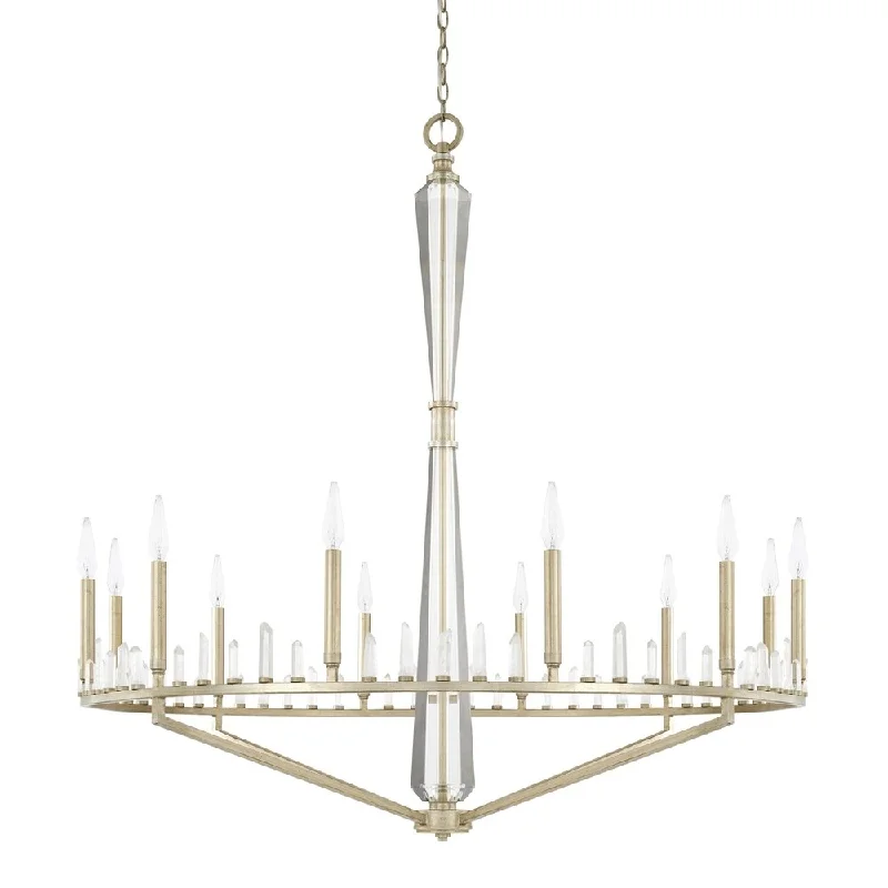 Chandeliers with Metal Frames in Copper FinishChandeliers with Metal Frames in Copper FinishAdira 12-light Winter Gold Chandelier - Winter Gold