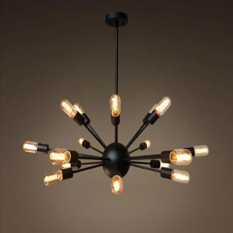 Industrial Iron Chandeliers for Loft - Inspired SpacesIndustrial Iron Chandeliers for Loft - Inspired SpacesSputnik 18 Lights Brown Metal Chandelier Lighting