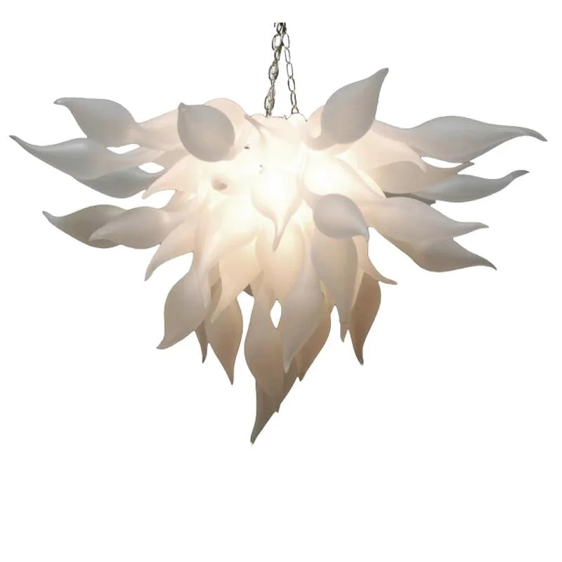 French Country Chandeliers with a Romantic AuraFrench Country Chandeliers with a Romantic AuraModern Blown Glass Chandelier White Home Decor Pendant Light