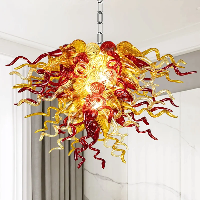 Chandeliers with Metal Frames in Black FinishChandeliers with Metal Frames in Black FinishSun Flare Blown Glass Chandelier Chihuly Style Amber With Red Chandeliers with Metal Frames in Black FinishChandeliers with Metal Frames in Black FinishSun Flare Blown Glass Chandelier Chihuly Style Amber With Red
