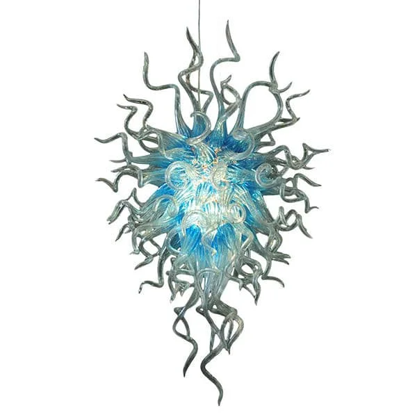 Oversized Chandeliers as a Statement Piece in Living RoomsOversized Chandeliers as a Statement Piece in Living RoomsBlown Glass Chandelier Ice Blue Chihuly Style Art Decor