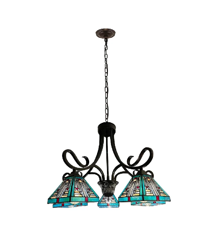 Chandeliers for Low Ceilings to Avoid OvercrowdingChandeliers for Low Ceilings to Avoid OvercrowdingChloe Lighting Ch3t359bm26-Dd5 Innes Mission Tiffany-Style Blackish Bronze 5 Light Large Chandelier 26" Wide