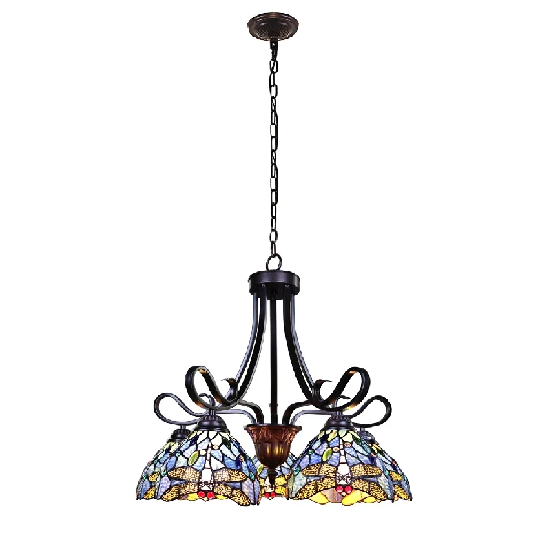Incandescent Chandeliers for a Warm and Traditional GlowIncandescent Chandeliers for a Warm and Traditional GlowChloe Lighting Ch3t524bd25-Dd5 Sunniva Dragonfly Tiffany-Style Dark Bronze 5 Light Chandelier 25" Wide