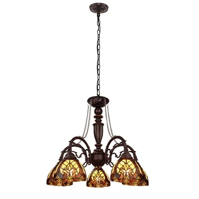 Chandeliers with Metal Frames in Silver FinishChandeliers with Metal Frames in Silver FinishChloe Lighting Liaison Victorian-Style 5-Light Large Chandelier 27"