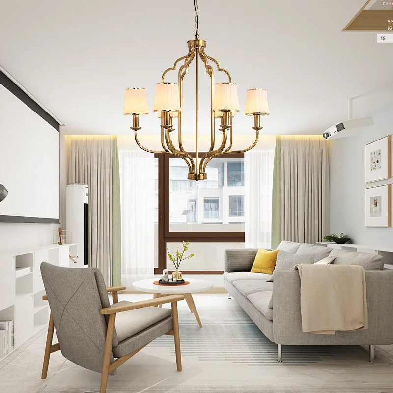 Rustic Wood Chandeliers for Country - Style HousesRustic Wood Chandeliers for Country - Style HousesCopper 6-Light Chandelier Pastoral Country Light Fixture Retro Glass Pendant Light