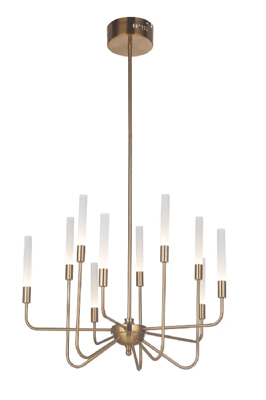 Mid - Century Modern Chandeliers for Vintage AppealMid - Century Modern Chandeliers for Vintage AppealCraftmade Valdi 49610-SB-LED Chandelier Light - Satin Brass