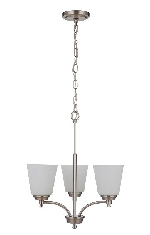 Chandeliers with Metal Frames in Gold FinishChandeliers with Metal Frames in Gold FinishCraftmade Tyler 50223-BNK-WG Chandelier Light - Brushed Polished Nickel