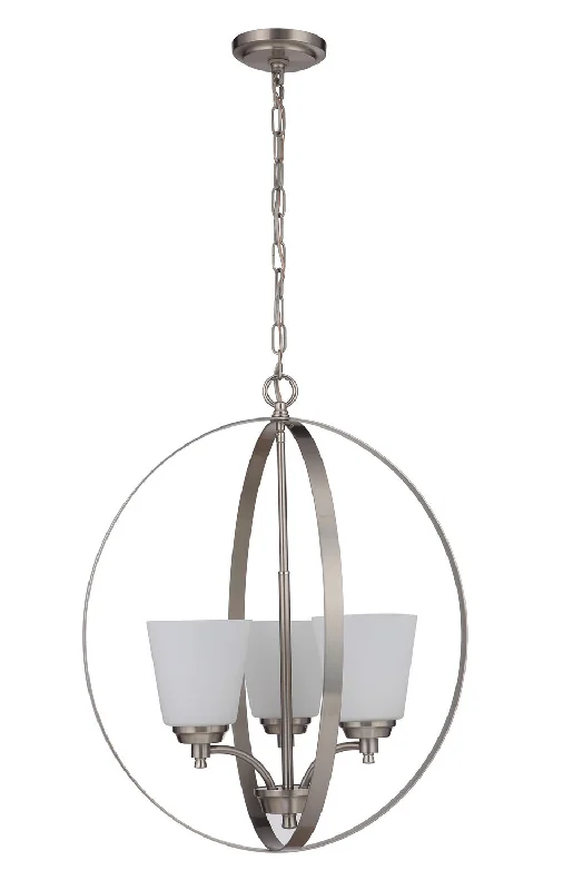 Chandeliers for High Ceilings to Fill Vertical SpaceChandeliers for High Ceilings to Fill Vertical SpaceCraftmade Tyler 50233-BNK-WG Chandelier Light - Brushed Polished Nickel