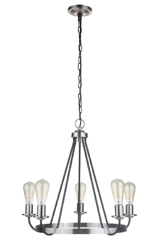 French Country Chandeliers with a Romantic AuraFrench Country Chandeliers with a Romantic AuraCraftmade Randolph 50325-FBBNK Chandelier Light - Flat Black/Brushed Polished Nickel