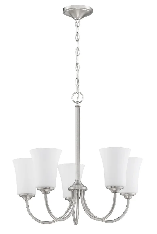 Chandeliers with Colored Glass for a Splash of ColorChandeliers with Colored Glass for a Splash of ColorCraftmade Gwyneth 50425-BNK-WG Chandelier Light - Brushed Polished Nickel
