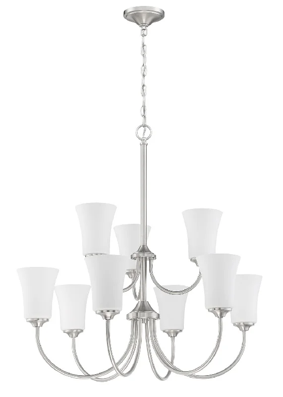 Chandeliers with Clear Crystal for a Sparkling EffectChandeliers with Clear Crystal for a Sparkling EffectCraftmade Gwyneth 50429-BNK-WG Chandelier Light - Brushed Polished Nickel Chandeliers with Clear Crystal for a Sparkling EffectChandeliers with Clear Crystal for a Sparkling EffectCraftmade Gwyneth 50429-BNK-WG Chandelier Light - Brushed Polished Nickel