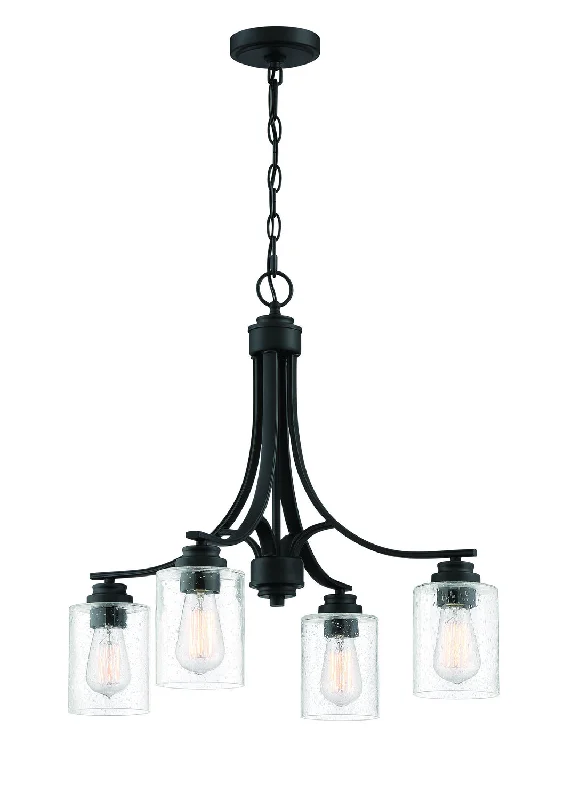 Bohemian - Style Beaded Chandeliers for Eclectic DecorBohemian - Style Beaded Chandeliers for Eclectic DecorCraftmade Bolden 50524-FB Chandelier Light - Flat Black Bohemian - Style Beaded Chandeliers for Eclectic DecorBohemian - Style Beaded Chandeliers for Eclectic DecorCraftmade Bolden 50524-FB Chandelier Light - Flat Black