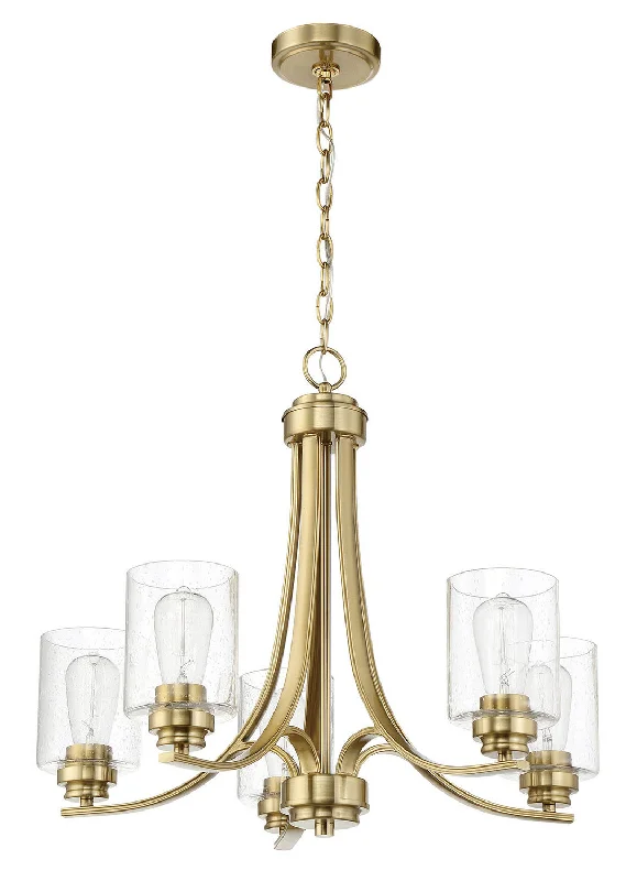 Art Deco Chandeliers for a Retro - Glam LookArt Deco Chandeliers for a Retro - Glam LookCraftmade Bolden 50525-SB Chandelier Light - Satin Brass