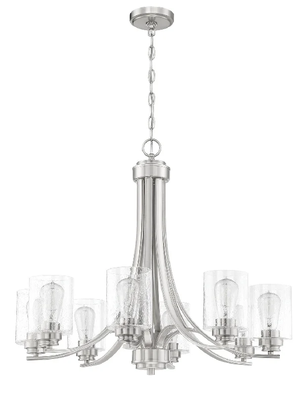 Bohemian - Style Beaded Chandeliers for Eclectic DecorBohemian - Style Beaded Chandeliers for Eclectic DecorCraftmade Bolden 50528-BNK Chandelier Light - Brushed Polished Nickel Bohemian - Style Beaded Chandeliers for Eclectic DecorBohemian - Style Beaded Chandeliers for Eclectic DecorCraftmade Bolden 50528-BNK Chandelier Light - Brushed Polished Nickel