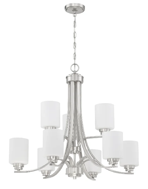 Chandeliers with Clear Crystal for a Sparkling EffectChandeliers with Clear Crystal for a Sparkling EffectCraftmade Bolden 50529-BNK-WG Chandelier Light - Brushed Polished Nickel Chandeliers with Clear Crystal for a Sparkling EffectChandeliers with Clear Crystal for a Sparkling EffectCraftmade Bolden 50529-BNK-WG Chandelier Light - Brushed Polished Nickel