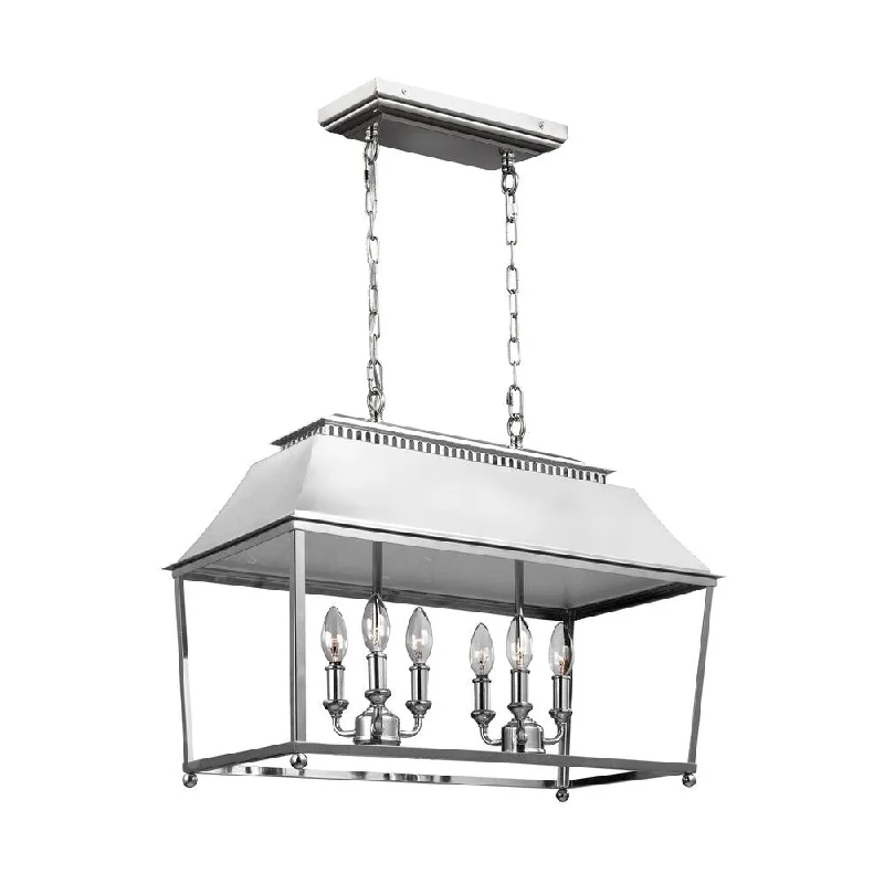 Oversized Chandeliers as a Statement Piece in Living RoomsOversized Chandeliers as a Statement Piece in Living RoomsFeiss Galloway 6 Lights Polished Nickel Chandelier - Silver