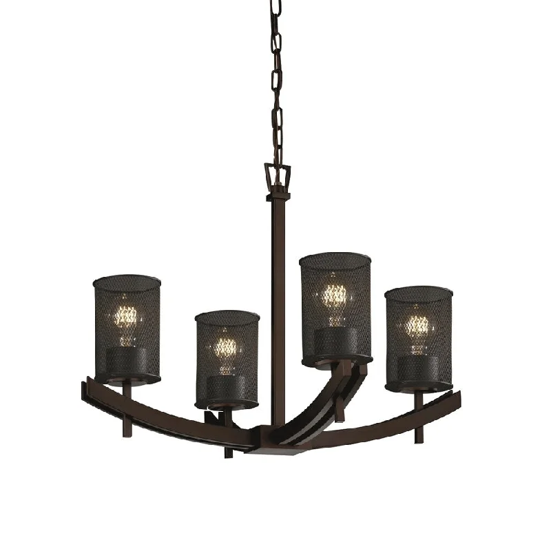 Large Chandeliers for Grand Halls and FoyersLarge Chandeliers for Grand Halls and FoyersJustice Design Archway 4-light Chandelier, Dark Bronze Large Chandeliers for Grand Halls and FoyersLarge Chandeliers for Grand Halls and FoyersJustice Design Archway 4-light Chandelier, Dark Bronze