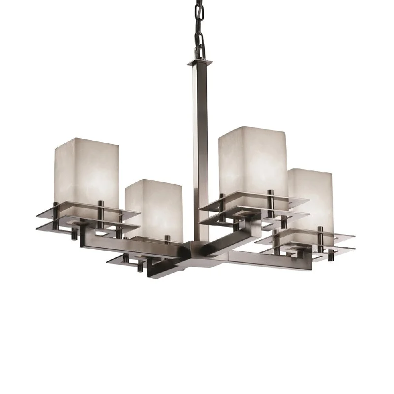 LED Chandeliers for Energy - Efficient LightingLED Chandeliers for Energy - Efficient LightingJustice Design Clouds Metropolis 4-light Brushed Nickel Chandelier, Clouds Square - Flat Rim Shade LED Chandeliers for Energy - Efficient LightingLED Chandeliers for Energy - Efficient LightingJustice Design Clouds Metropolis 4-light Brushed Nickel Chandelier, Clouds Square - Flat Rim Shade