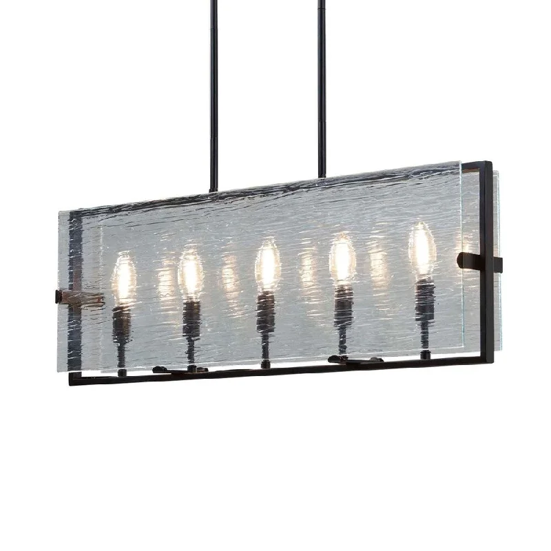 Chandeliers for High Ceilings to Fill Vertical SpaceChandeliers for High Ceilings to Fill Vertical SpaceJustice Design Fusion Optic 5-light Matte Black Chandelier, Rain Shade