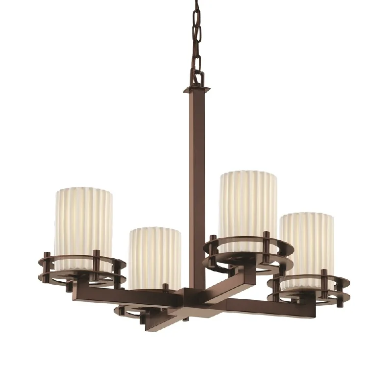 Traditional Brass Chandeliers for Classic InteriorsTraditional Brass Chandeliers for Classic InteriorsJustice Design Limoges Circa 4-Light Chandelier, Pleats