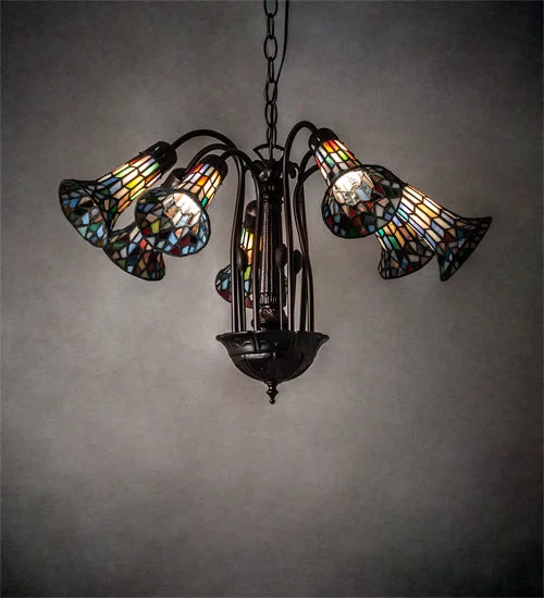 Chandeliers with Adjustable Height for Custom InstallationChandeliers with Adjustable Height for Custom InstallationMeyda Lighting 236531 26" Wide Tiffany Pond Lily 7 Light Chandelier Chandeliers with Adjustable Height for Custom InstallationChandeliers with Adjustable Height for Custom InstallationMeyda Lighting 236531 26" Wide Tiffany Pond Lily 7 Light Chandelier