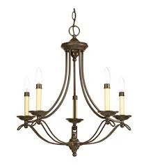 Chandeliers with Clear Crystal for a Sparkling EffectChandeliers with Clear Crystal for a Sparkling EffectP4057-20 - 5 Light Avalon Chandelier, Light Bronze with White Candles Chandeliers with Clear Crystal for a Sparkling EffectChandeliers with Clear Crystal for a Sparkling EffectP4057-20 - 5 Light Avalon Chandelier, Light Bronze with White Candles