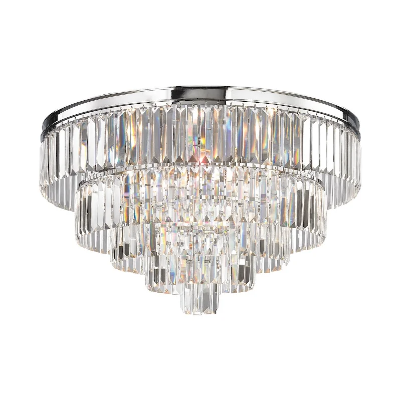 Chandeliers with Adjustable Arms for Directional LightingChandeliers with Adjustable Arms for Directional LightingPalacial 6-Light Chandelier in Polished Chrome with Clear Crystal ELK Lighting