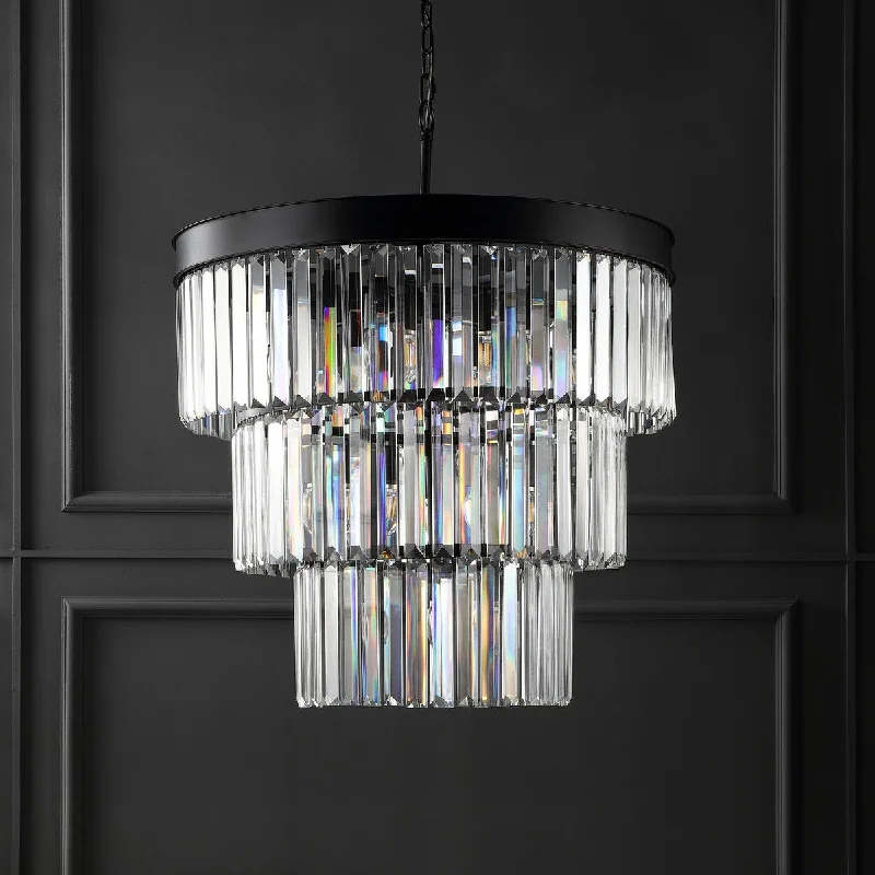 Mid - Century Modern Chandeliers for Vintage AppealMid - Century Modern Chandeliers for Vintage AppealSafavieh Coulette 3 Tier Crystal Chande