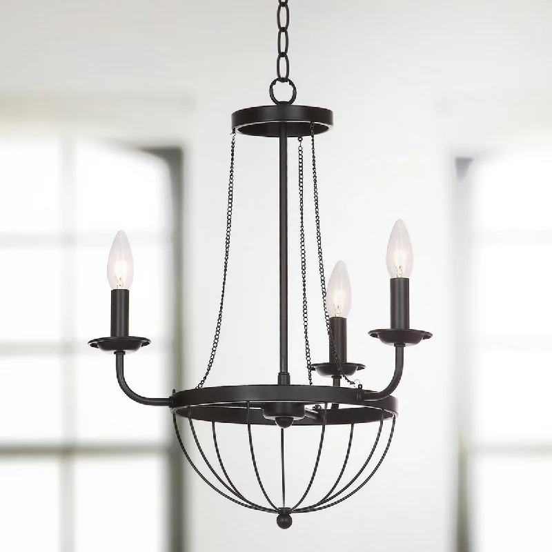 Oversized Chandeliers as a Statement Piece in Living RoomsOversized Chandeliers as a Statement Piece in Living RoomsSafavieh Jacques 18-Inch Dia Adjustable Chandelier - Black