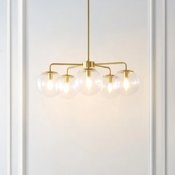 Mid - Century Modern Chandeliers for Vintage AppealMid - Century Modern Chandeliers for Vintage AppealSafavieh Negara Chandelier - Satin Brass