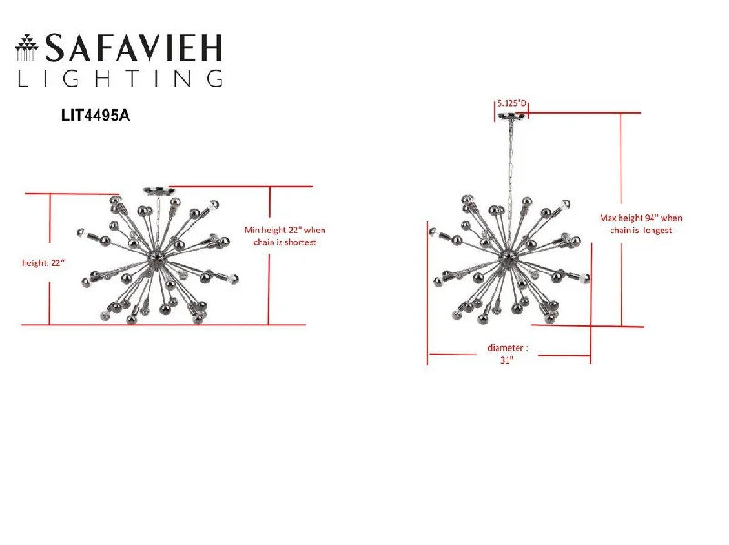 Chandeliers with Venetian Glass for a Luxurious LookChandeliers with Venetian Glass for a Luxurious LookSafavieh Starburst Sputnik 20 Light Chrome 31-Inch Dia Pendant - Chrome Chandeliers with Venetian Glass for a Luxurious LookChandeliers with Venetian Glass for a Luxurious LookSafavieh Starburst Sputnik 20 Light Chrome 31-Inch Dia Pendant - Chrome