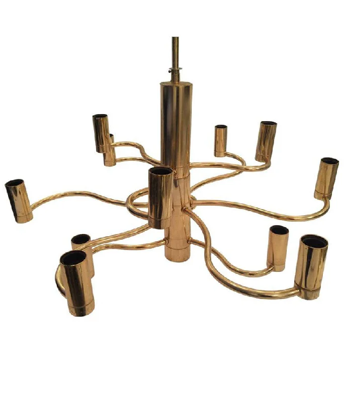 Chandeliers with Adjustable Arms for Directional LightingChandeliers with Adjustable Arms for Directional LightingSCIOLARI BRASS CHANDELIER