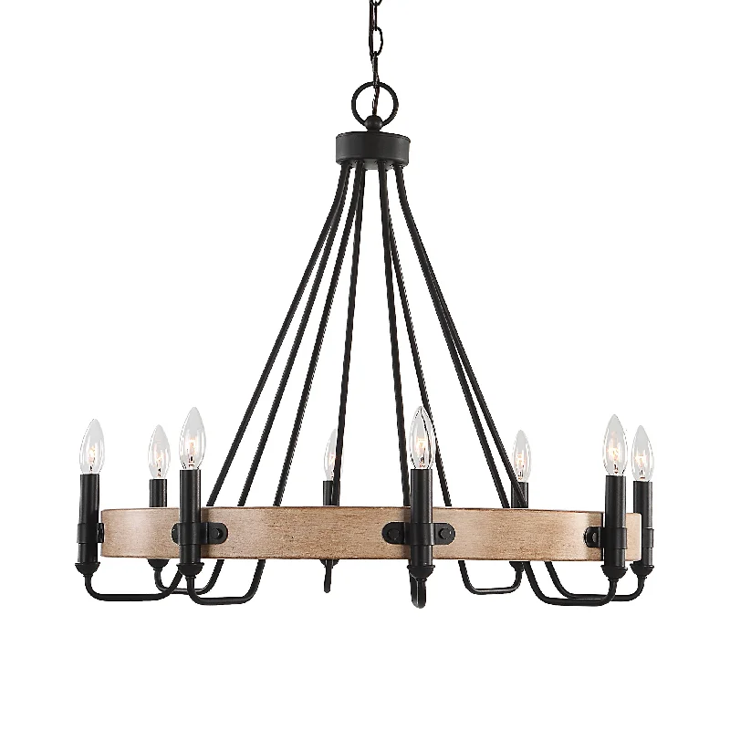 Chandeliers for Low Ceilings to Avoid OvercrowdingChandeliers for Low Ceilings to Avoid OvercrowdingUttermost 21356 Deschutes 8 Light Farmhouse Chandelier
