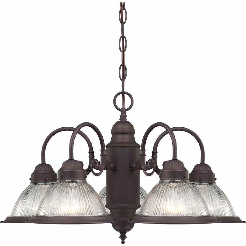 Art Deco Chandeliers for a Retro - Glam LookArt Deco Chandeliers for a Retro - Glam LookV4715-79 - 5 Light Roth Antique Bronze Chandelier