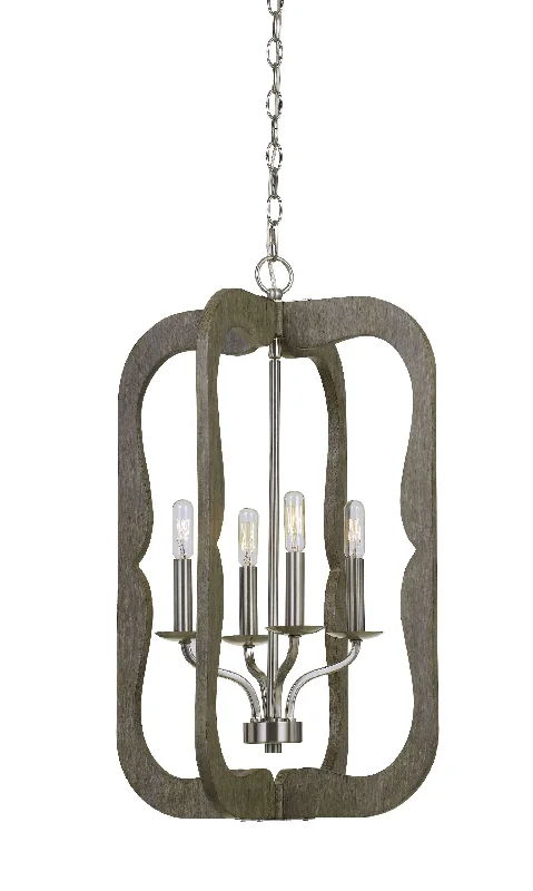 Victorian - Inspired Chandeliers with Ornate DetailsVictorian - Inspired Chandeliers with Ornate DetailsWooden Cut Out Design Frame Pendant Fixture With Chain, Distressed Brown By Benzara Victorian - Inspired Chandeliers with Ornate DetailsVictorian - Inspired Chandeliers with Ornate DetailsWooden Cut Out Design Frame Pendant Fixture With Chain, Distressed Brown By Benzara