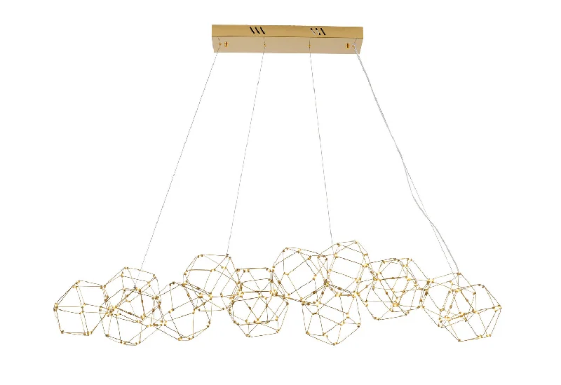 Art Nouveau Ceiling Lights with Organic, Flowing ShapesArt Nouveau Ceiling Lights with Organic, Flowing ShapesBethel International BE33C66G Pendant Light - Gold