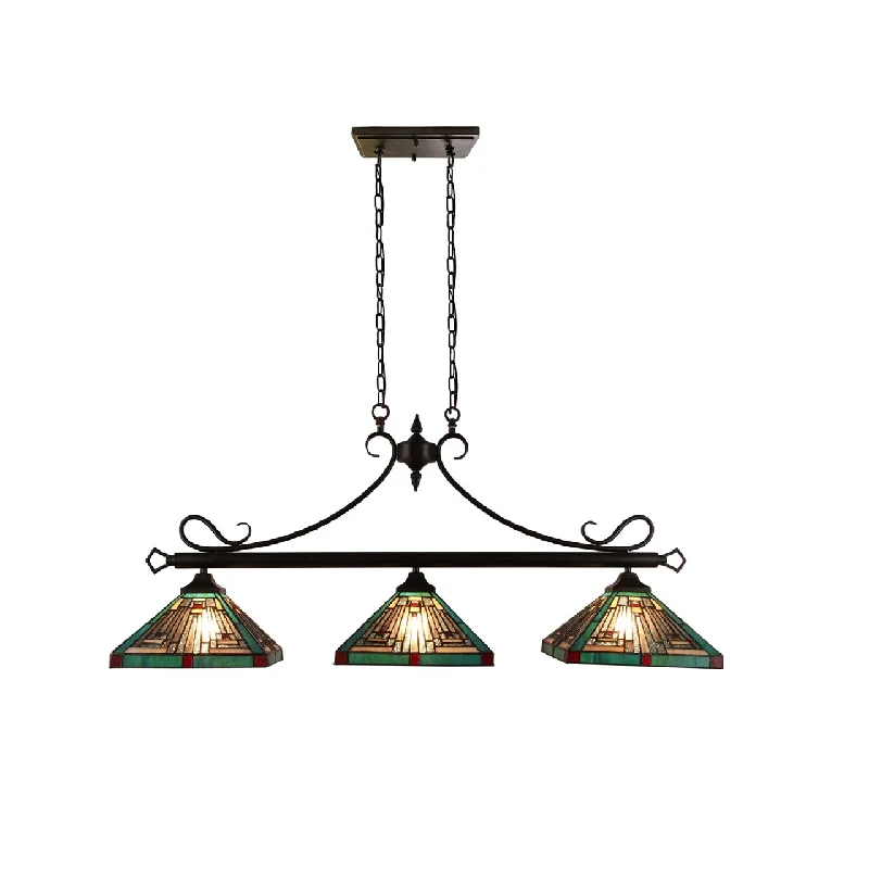 Bohemian Ceiling Lights with Beads, Tassels, and Colorful GlassBohemian Ceiling Lights with Beads, Tassels, and Colorful GlassChloe Lighting Ch3t359bm47-Il3 Innes Mission Tiffany-Style Blackish Bronze 3 Light Island Pendant 47" Wide Bohemian Ceiling Lights with Beads, Tassels, and Colorful GlassBohemian Ceiling Lights with Beads, Tassels, and Colorful GlassChloe Lighting Ch3t359bm47-Il3 Innes Mission Tiffany-Style Blackish Bronze 3 Light Island Pendant 47" Wide