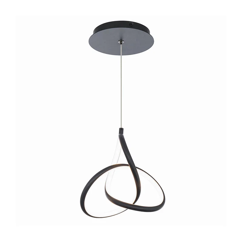 Industrial Style Ceiling Lights with Exposed Bulbs and Metal CagesIndustrial Style Ceiling Lights with Exposed Bulbs and Metal CagesdweLED PD-84907 Vornado 7" LED Mini Pendant