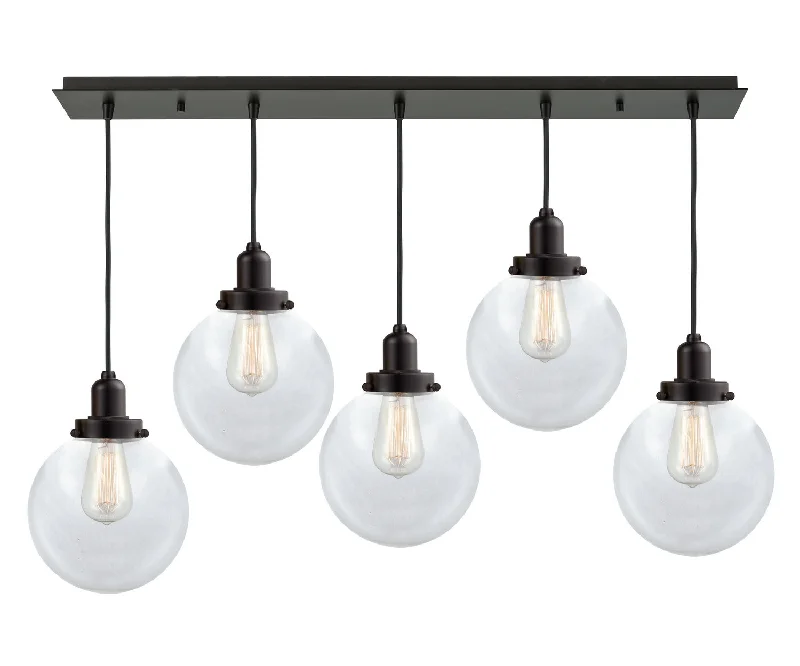 Gothic Ceiling Lights with Dark Metalwork and Pointed ArchesGothic Ceiling Lights with Dark Metalwork and Pointed ArchesFive Light Linear Pendant