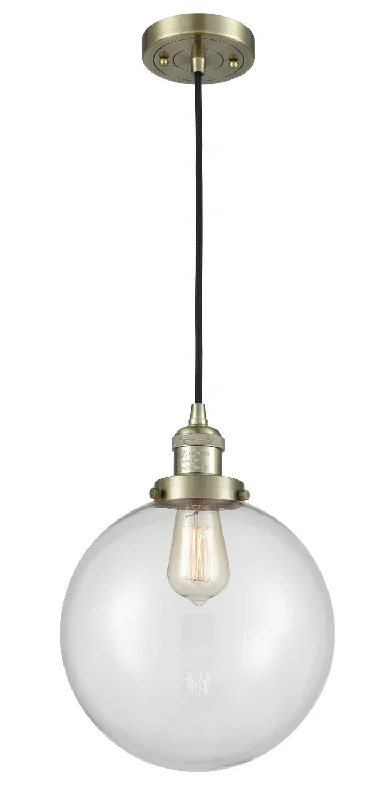 Tropical - Themed Ceiling Lights with Palm - Leaf Shapes and Rattan WrapsTropical - Themed Ceiling Lights with Palm - Leaf Shapes and Rattan WrapsOne Light Mini Pendant