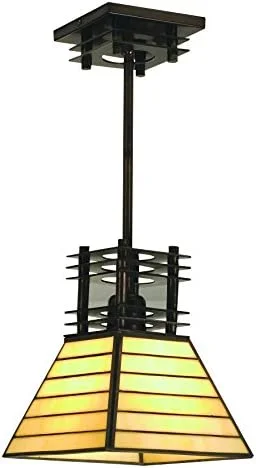 Japanese - Inspired Ceiling Lights with Shoji - Screen - like DiffusersJapanese - Inspired Ceiling Lights with Shoji - Screen - like DiffusersMeyda Lighting 98921 8"Sq Watersedge Mini Pendant