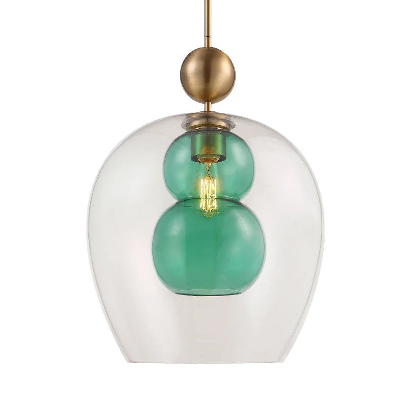 Japanese - Inspired Ceiling Lights with Shoji - Screen - like DiffusersJapanese - Inspired Ceiling Lights with Shoji - Screen - like DiffusersUttermost 21561 Shamrock Green Glass 1 Light Pendant