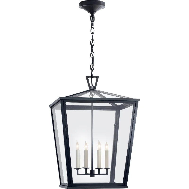 Glass Ceiling Lights with Frosted, Colored, or Etched GlassGlass Ceiling Lights with Frosted, Colored, or Etched GlassDarlana Medium Hanging Lantern