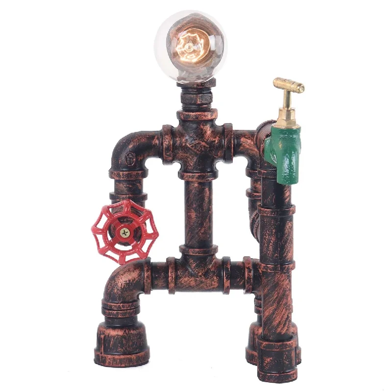 industrial style table lamps with exposed bulbs for loft apartmentsindustrial style table lamps with exposed bulbs for loft apartments12.2'' Bronze Table Lamp Base with Outlet