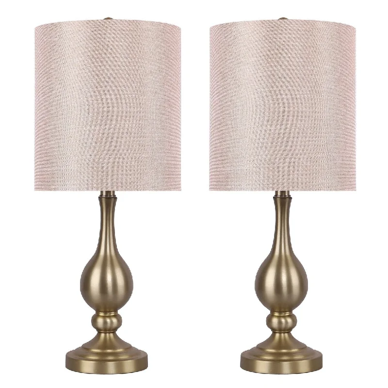 Gold Plated w/ Blush Sparkly Linen