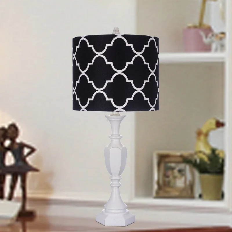 gothic style table lamps with dark finishes for a mysterious lookgothic style table lamps with dark finishes for a mysterious look25-inch White Polyresin Table Lamp with Black Shade
