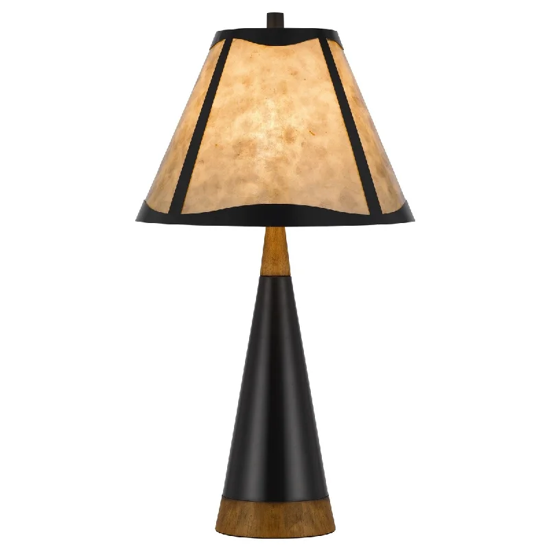 marble table lamps with a luxurious veined pattern for high end decormarble table lamps with a luxurious veined pattern for high end decor30 Inch 3 Way Table Lamp, Beige Mica Shade, Rubberwood and Black Metal Body