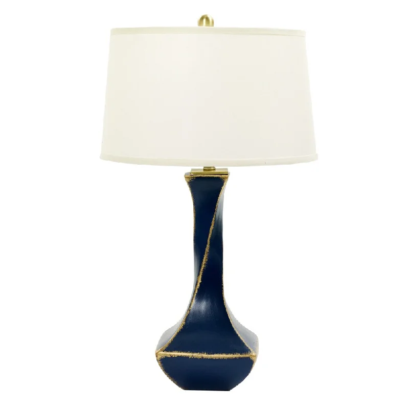 victorian style table lamps with ornate details for traditional homesvictorian style table lamps with ornate details for traditional homes32-inch Twisted Ceramic Table Lamp in Navy Tarnished Gold